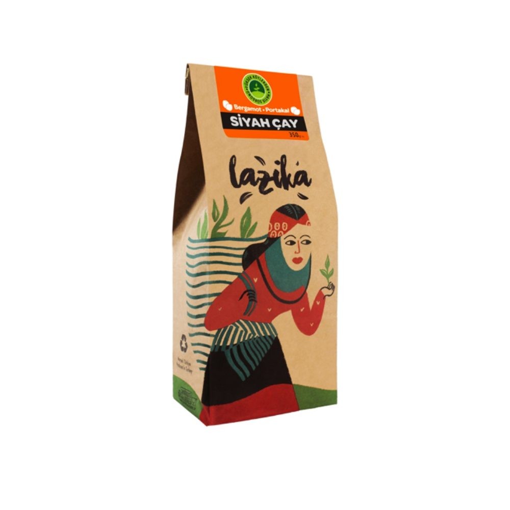 Lazika Bergamot - Portakal Siyah Çay 350 Gr 5
