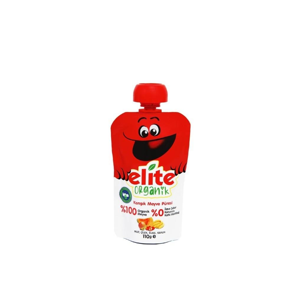 Elite Kids Organik Karışık Meyve Püresi Kırmızı 5