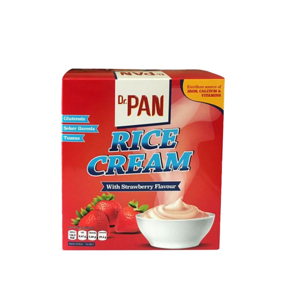Dr. Pan Çilek Aromalı Pirinç Kreması ( Rice Cream ) 400 Gr 5