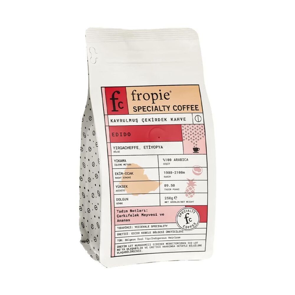 Fropie Edido Etiyopya Kavrulmuş Çekirdek Kahve 250 Gr 5