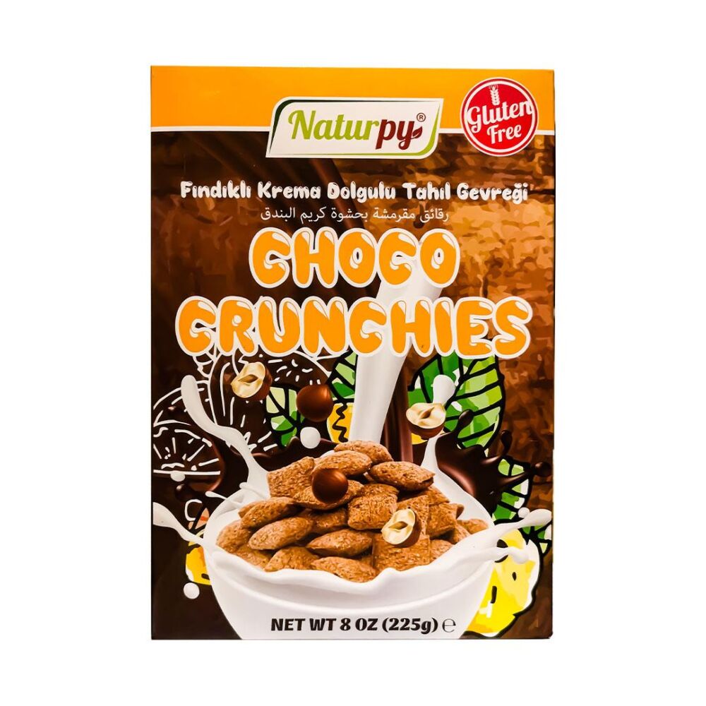 Naturpy Choco Crunchies Glutensiz Fındıklı Krema Dolgulu Tahıl Gevreği 225 Gr 5