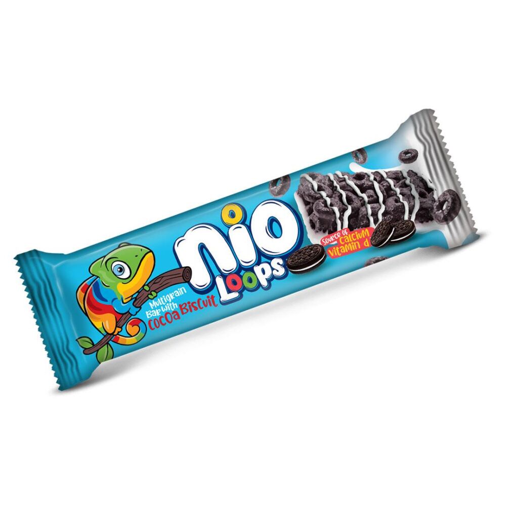 Nio Loops Sütlü Kaplamalı Kakaolu Bisküvili Kakaolu Tahıl Bar 23 Gr 5