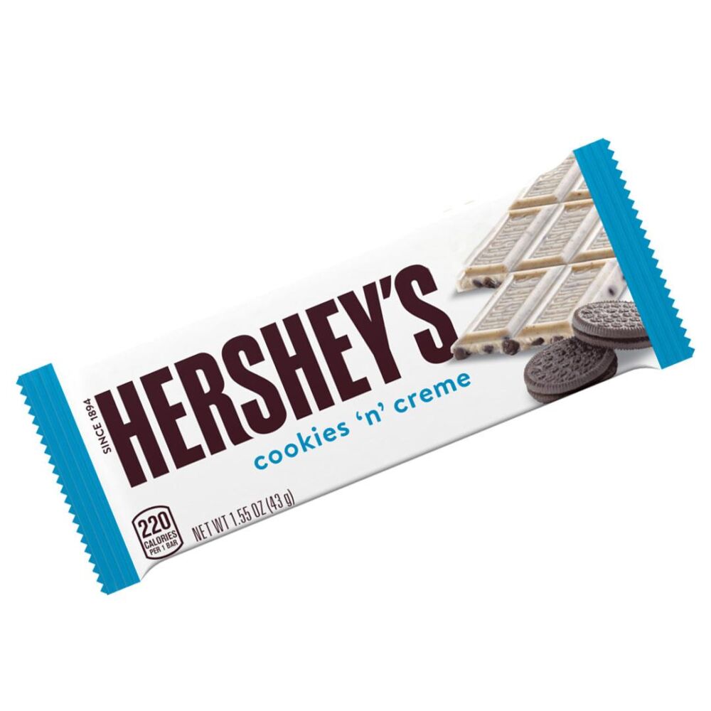 Hershey's Cookies 'N' Creme Bar Bisküvi Parçacıklı Beyaz Çikolata 43 Gr 5