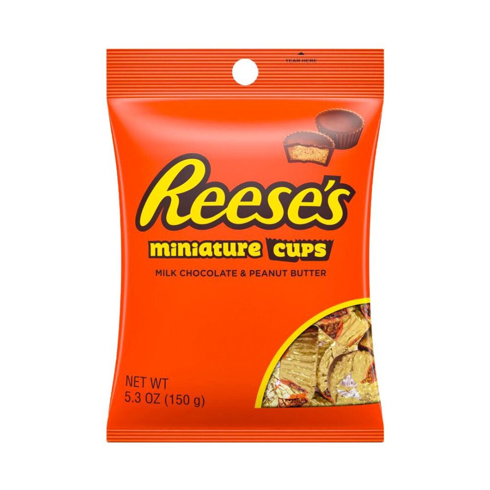 Reese's Miniature Cups Milk Chocolate and Peanut Butter Yer Fıstık Ezmesi Dolgulu Mini Çikolata 150 Gr 5