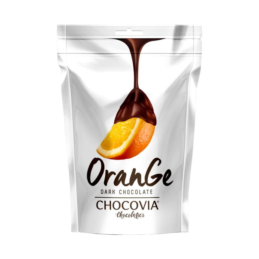 Chocovia Orange Bitter Çikolata Kaplı Portakal Draje 90 Gr 5
