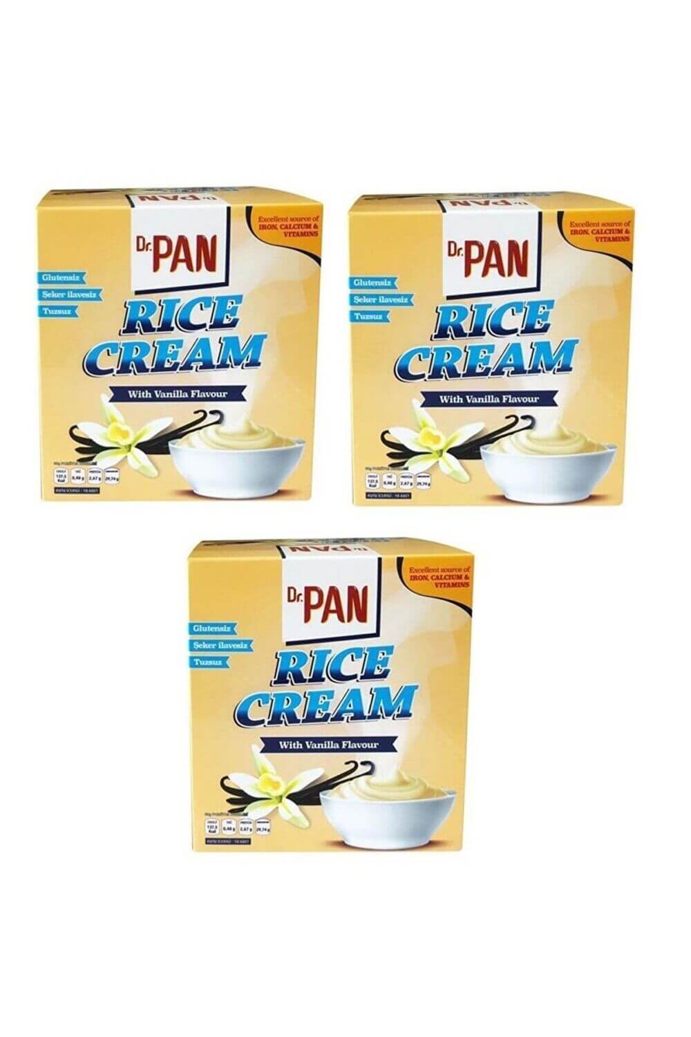 Dr. Pan Vanilya Aromalı Pirinç Kreması 3 x 400 Gr 5