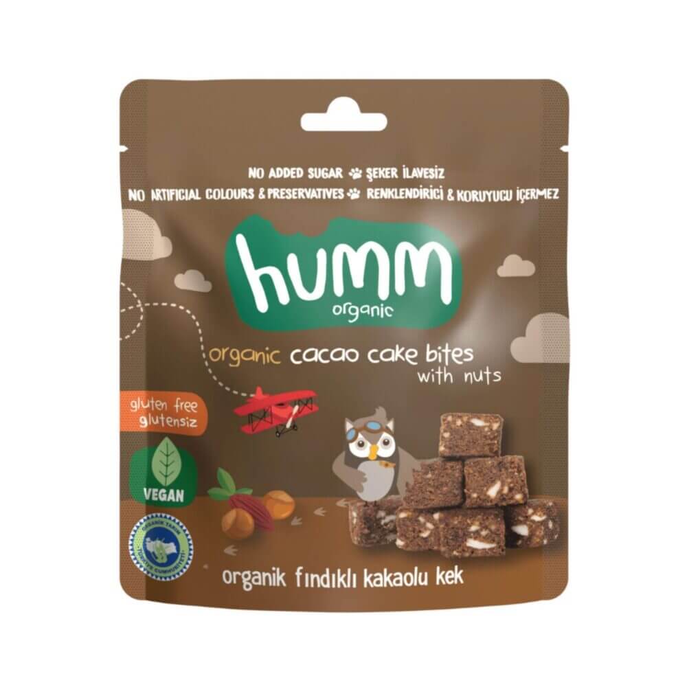 Humm Organic Fındıklı Kakaolu Kek 30 Gr 5