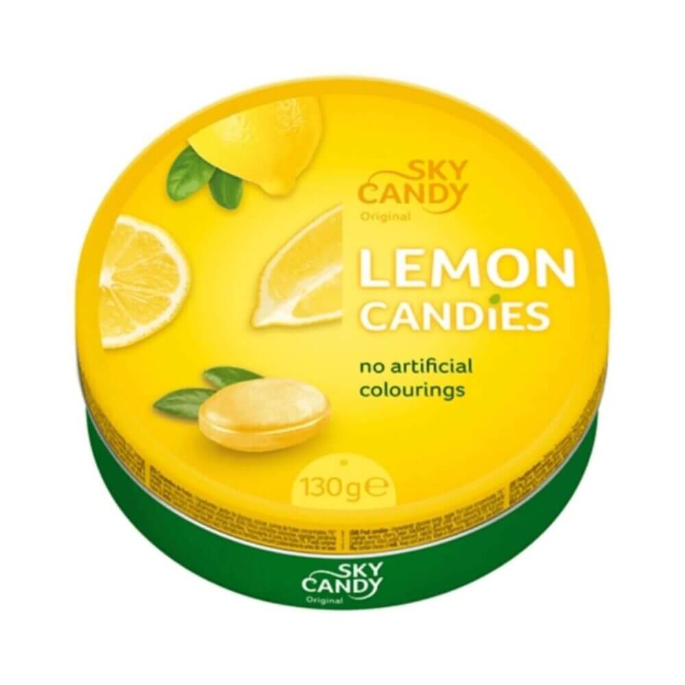 Sky Candy Lemon Candies Limon Aromalı Şeker 130 Gr 5