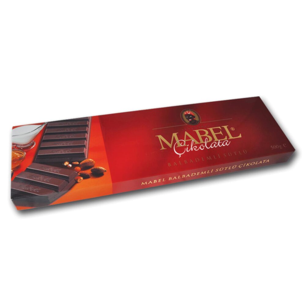 Mabel Bal Bademli Sütlü Çikolata 500 Gr 5