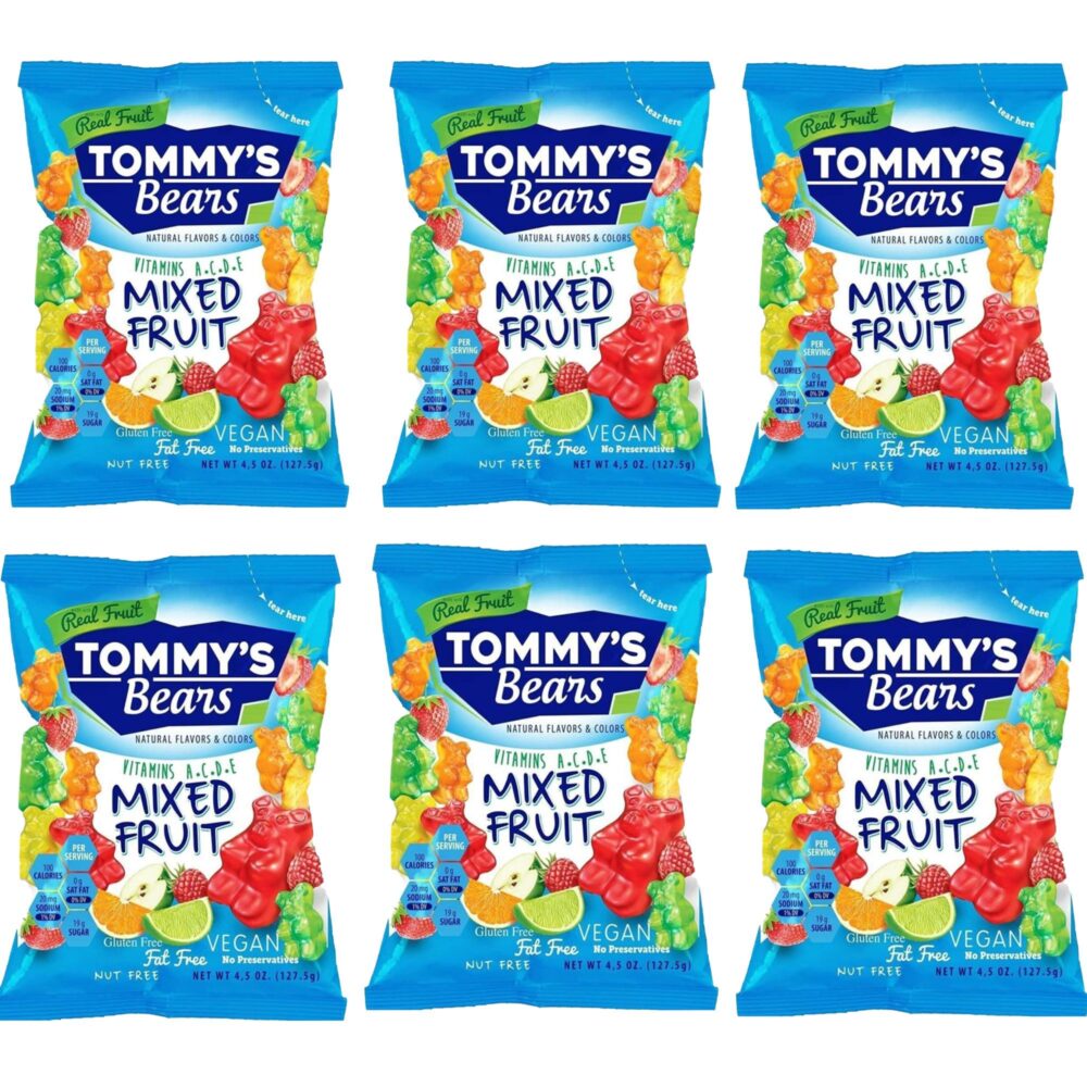 Tommy's Bears Karışık Meyveli Yumuşak Şeker 127.5 Gr x 6 Adet 5